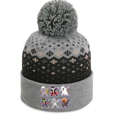 Halloween Cute Funny Dabbing Monsters The Baniff Cuffed Pom Beanie