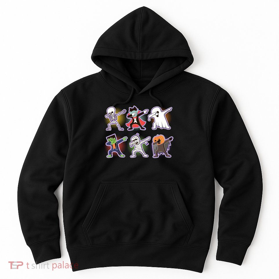 Halloween Cute Funny Dabbing Monsters Hoodie