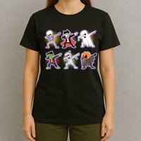 Halloween Cute Funny Dabbing Monsters T-Shirt