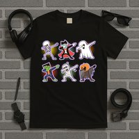 Halloween Cute Funny Dabbing Monsters T-Shirt
