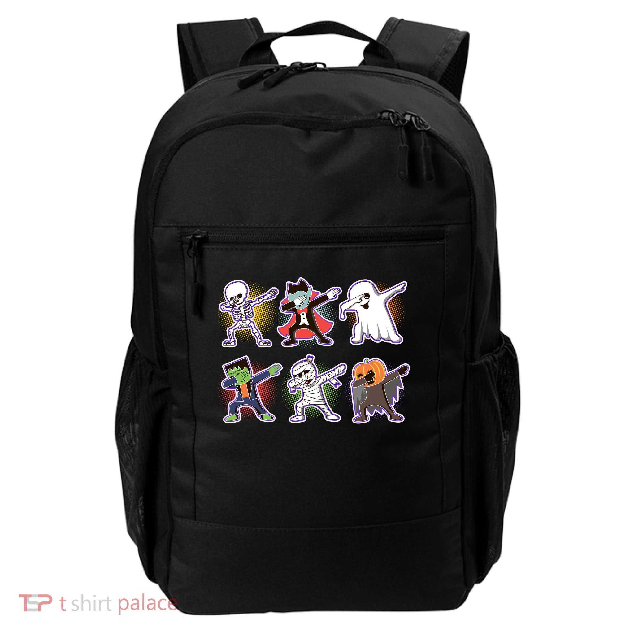 Halloween Cute Funny Dabbing Monsters Backpack
