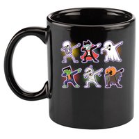 Halloween Cute Funny Dabbing Monsters 11oz C Handle Ceramic Mug