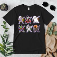 Halloween Cute Funny Dabbing Monsters Premium T-Shirt