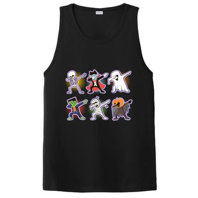 Halloween Cute Funny Dabbing Monsters PosiCharge Competitor Tank