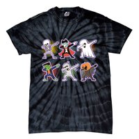 Halloween Cute Funny Dabbing Monsters Tie-Dye T-Shirt