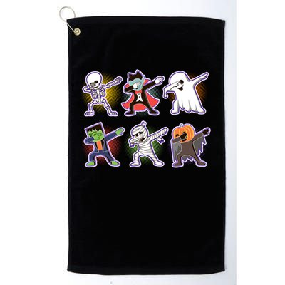 Halloween Cute Funny Dabbing Monsters Golf Towel