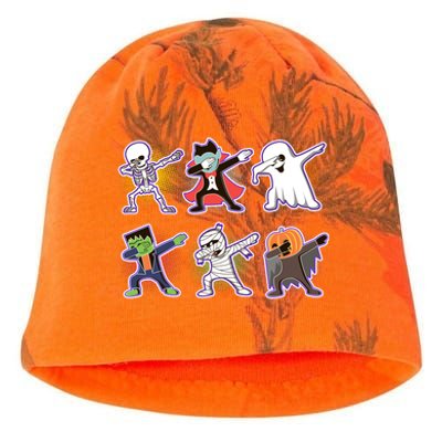 Halloween Cute Funny Dabbing Monsters Kati - Camo Knit Beanie