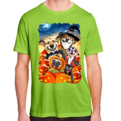 Halloween Dogs and Cats Selfie 2 Adult ChromaSoft Performance T-Shirt