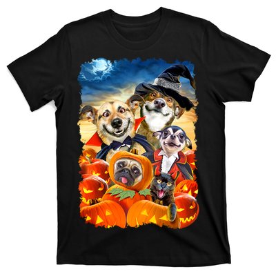 Halloween Dogs and Cats Selfie 2 T-Shirt