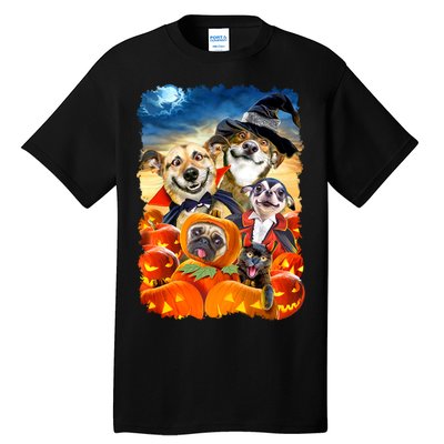 Halloween Dogs and Cats Selfie 2 Tall T-Shirt