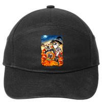 Halloween Dogs and Cats Selfie 2 7-Panel Snapback Hat