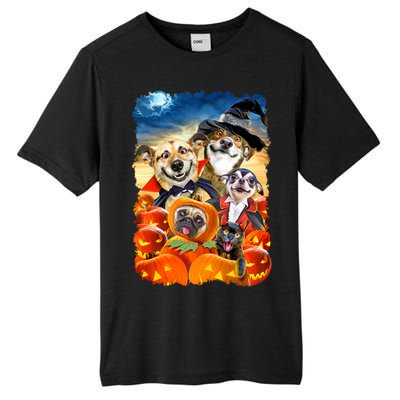 Halloween Dogs and Cats Selfie 2 Tall Fusion ChromaSoft Performance T-Shirt