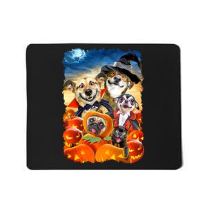 Halloween Dogs and Cats Selfie 2 Mousepad