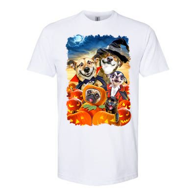 Halloween Dogs and Cats Selfie 2 Softstyle CVC T-Shirt