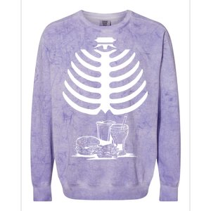 Halloween fast food skeleton Colorblast Crewneck Sweatshirt