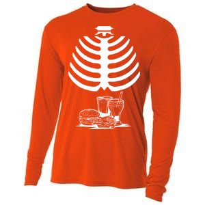 Halloween fast food skeleton Cooling Performance Long Sleeve Crew