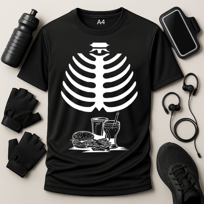 Halloween fast food skeleton Cooling Performance Crew T-Shirt