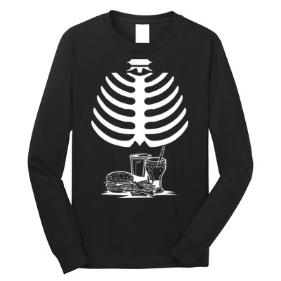 Halloween fast food skeleton Long Sleeve Shirt