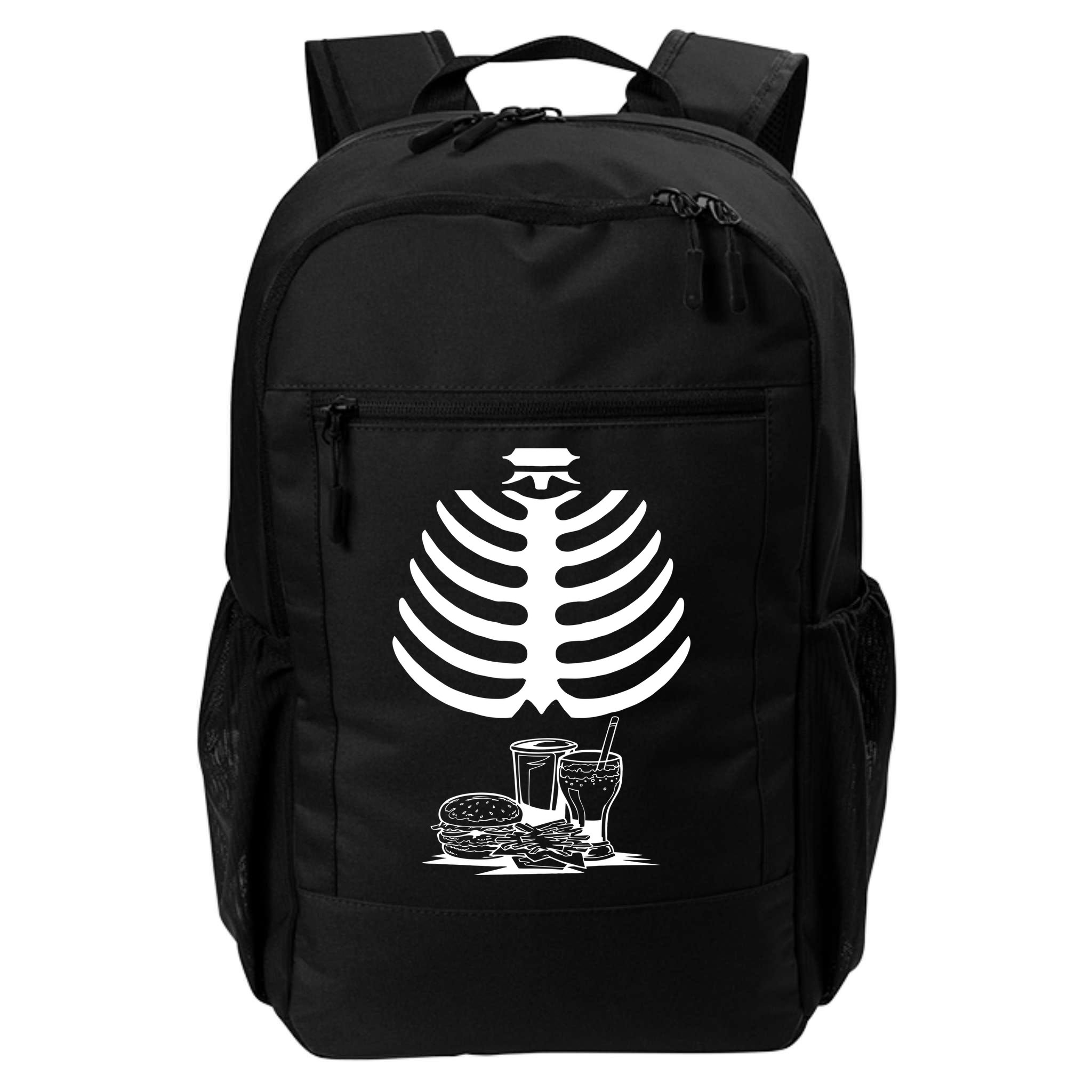 Halloween fast food skeleton Backpack