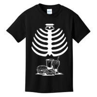 Halloween fast food skeleton Kids T-Shirt