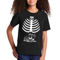 Halloween fast food skeleton Kids T-Shirt