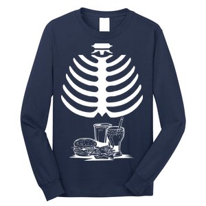 Halloween fast food skeleton Long Sleeve Shirt