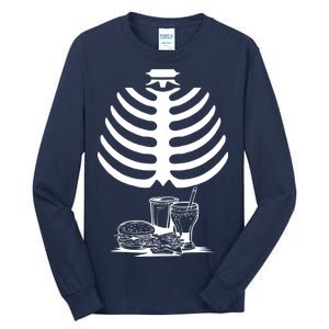 Halloween fast food skeleton Tall Long Sleeve T-Shirt