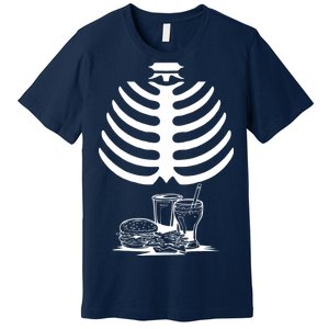 Halloween fast food skeleton Premium T-Shirt