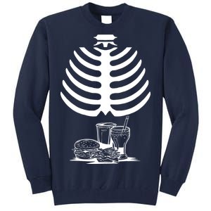 Halloween fast food skeleton Tall Sweatshirt