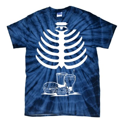 Halloween fast food skeleton Tie-Dye T-Shirt