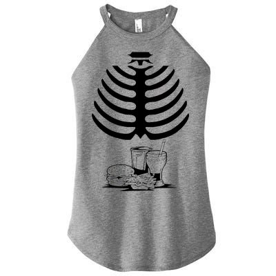 Halloween fast food skeleton Women’s Perfect Tri Rocker Tank