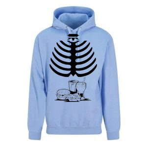 Halloween fast food skeleton Unisex Surf Hoodie