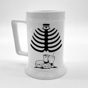 Halloween fast food skeleton Beer Stein