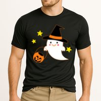 Halloween Ghost Kawaii Trick or Treating Pumpkin Cooling Performance Crew T-Shirt