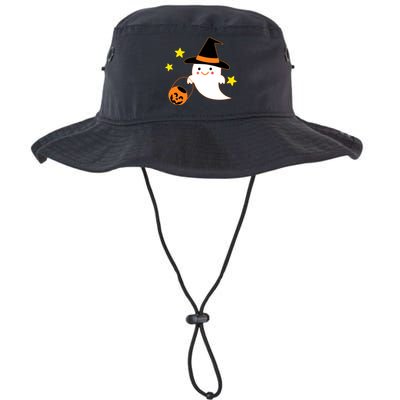 Halloween Ghost Kawaii Trick or Treating Pumpkin Bucket Hat