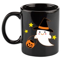 Halloween Ghost Kawaii Trick or Treating Pumpkin 11oz C Handle Ceramic Mug