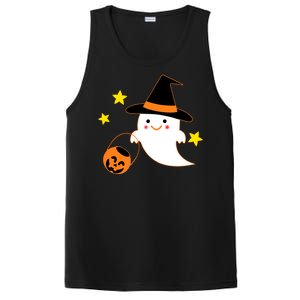 Halloween Ghost Kawaii Trick or Treating Pumpkin PosiCharge Competitor Tank