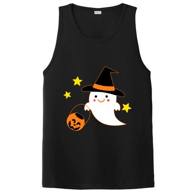 Halloween Ghost Kawaii Trick or Treating Pumpkin PosiCharge Competitor Tank