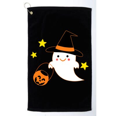 Halloween Ghost Kawaii Trick or Treating Pumpkin Golf Towel