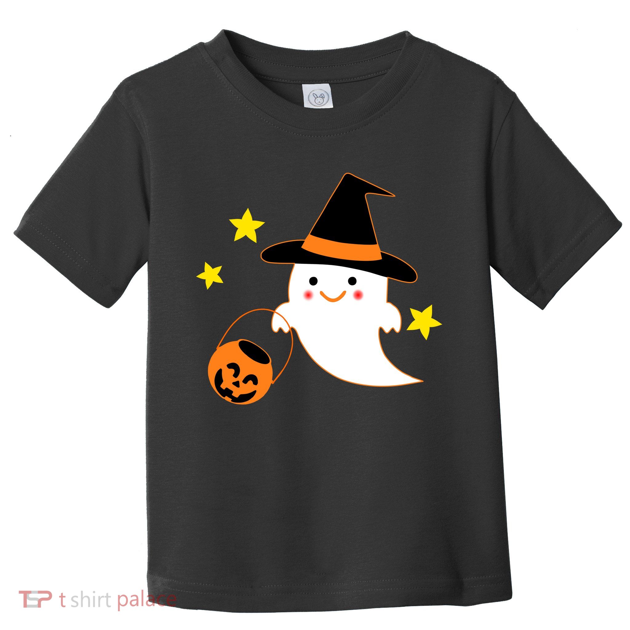 Halloween Ghost Kawaii Trick or Treating Pumpkin Toddler T-Shirt