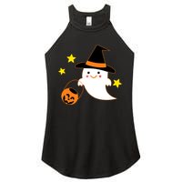 Halloween Ghost Kawaii Trick or Treating Pumpkin Women's Perfect Tri Rocker Tank