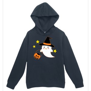 Halloween Ghost Kawaii Trick or Treating Pumpkin Urban Pullover Hoodie