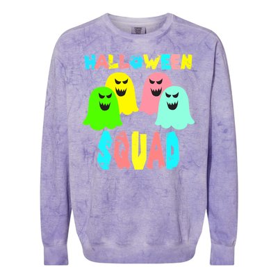 Halloween Ghost Squad Colorblast Crewneck Sweatshirt