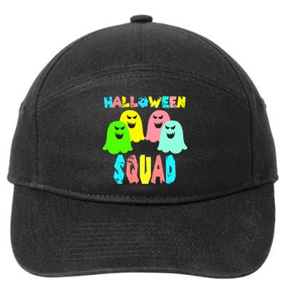 Halloween Ghost Squad 7-Panel Snapback Hat