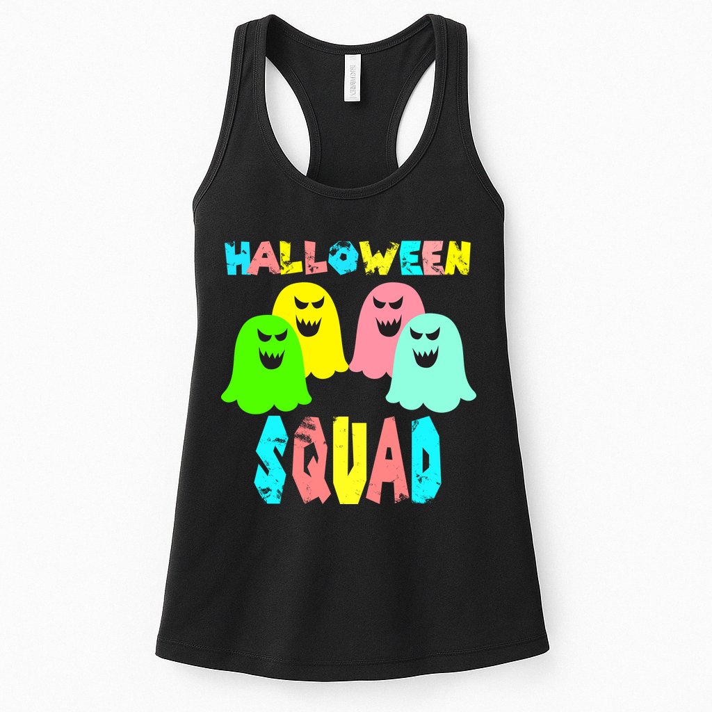 Halloween Ghost Squad Womens Tank Top