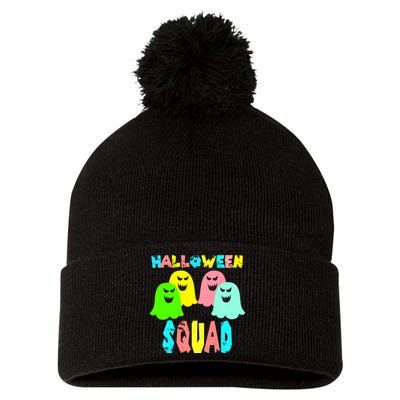 Halloween Ghost Squad Pom Pom 12in Knit Beanie