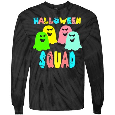 Halloween Ghost Squad Tie-Dye Long Sleeve Shirt