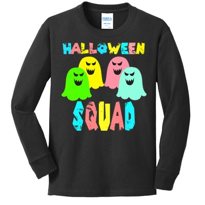 Halloween Ghost Squad Kids Long Sleeve Shirt