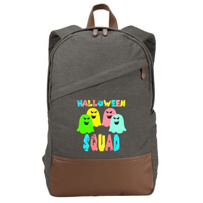 Halloween Ghost Squad Cotton Canvas Backpack