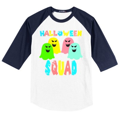 Halloween Ghost Squad Baseball Sleeve Shirt